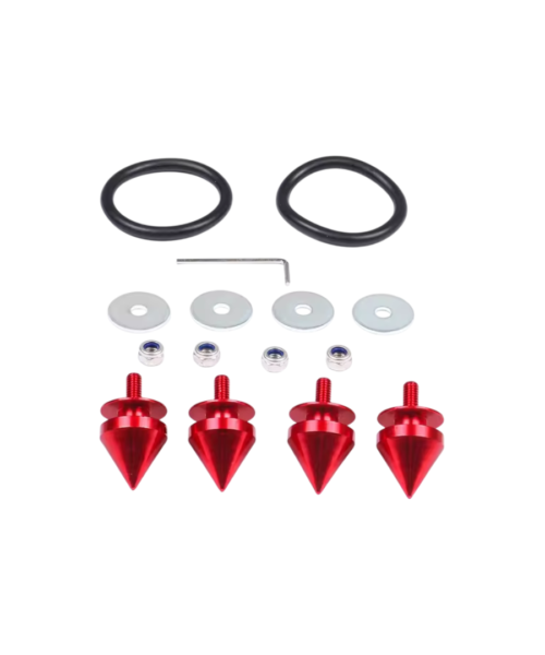 JDM 4PCS Bumper Quick Release Spike Fasteners for Car Bumper