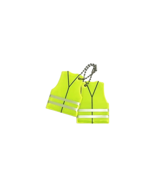Reflective Safety Pendant Keychains Pack of 2
