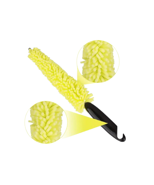 Car Detailing Brush – Black & Yellow