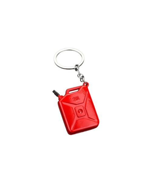 Red Gasoline Bucket Keychain