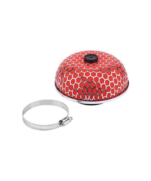Universal HKS Cold Air Intake Filter Mushroom Shape Red
