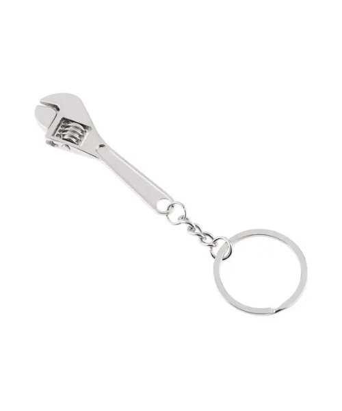 Mini Stainless Steel Adjustable Wrench Keychain